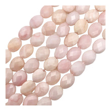 Load image into Gallery viewer, Pink Natural, Untreated Peruvian Opal Faceted Coin 10x7x3mm Half Strand
