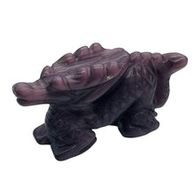 Load image into Gallery viewer, Crouching Dragon Opalized Glass Dragon Figurine