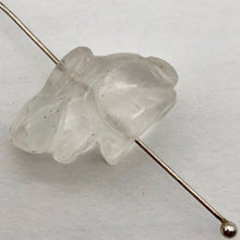 Load image into Gallery viewer, Hoppy 2 Carved Clear Quartz Bunny Rabbit Beads | 22x12x10m | Clear