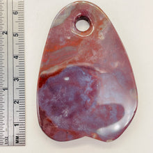 Load image into Gallery viewer, Hand Carved Fancy Mauve Pink Jasper Pendant Bead | 61x43x7mm | 1 Bead |