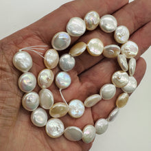 Load image into Gallery viewer, Amazing Natural Multi-Hue FW Coin Pearl Strand 104757D
