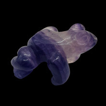 Load image into Gallery viewer, Frog Fluorite Glass Frog Figurine | 42x33x26mm | Purple , Clear