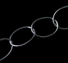 Load image into Gallery viewer, Perfect Polished Silver Circle Chain 8 inches 10322