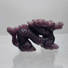 Load image into Gallery viewer, Crouching Dragon Opalized Glass Dragon Figurine