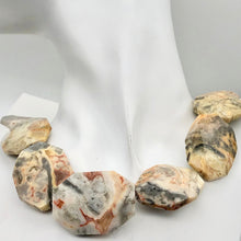 Load image into Gallery viewer, Crazy Lace Agate Faceted Bead | 40x30mm | Orange/Grey/Pink | Octagon | 1 Bead |