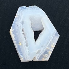 Load image into Gallery viewer, Chalcedony Druzy 35ct Designer Cut Pendant Bead| 29x22x7mm| Blue|1 Pendant Bead|