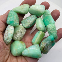 Load image into Gallery viewer, Designer Natural Chrysoprase Nugget Bead 229g Strand |32x26x9mm to 27x23x16mm|