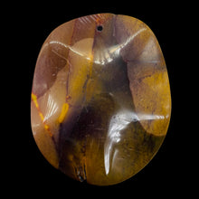 Load image into Gallery viewer, Australian Mookaite Oval Pendant Bead | 50x40x6mm | Orange Tan | 1 Bead |