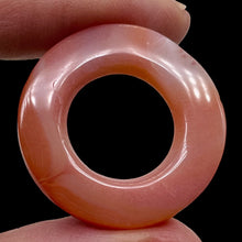 Load image into Gallery viewer, 1 Creamy Carnelian Window Frame Pi Pendant Bead 8983E