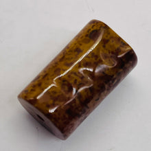 Load image into Gallery viewer, Wild Exotic Tiger Jasper Carved Tube Bead |18x10mm | 1 Bead |