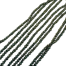 Load image into Gallery viewer, Fab 3x2mm Forest Green Freshwater Pearl Strand 108839
