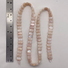 Load image into Gallery viewer, Mother of Pearl Double Drilled Half Strand Rectangle Cut| 8x5x3mm| Pink|40 Beads