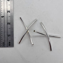 Load image into Gallery viewer, Designer 2 Sterling Silver 20mm Dual Tube Beads 007821