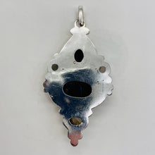 Load image into Gallery viewer, Amethyst Moonstone Labradorite Sterling Silver Goddess Pendant | 2 1/2" Long |