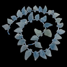 Load image into Gallery viewer, Natural Aquamarine Leaf Bead Strand | 150cts | 20x13x4 - 16x10x3mm | 35 Beads |