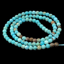 Load image into Gallery viewer, Turquoise Faceted Beads 16 Inch Strand | Round | 4mm | Blue | 100 Beads |
