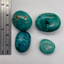 Load image into Gallery viewer, Turquoise Nugget Beads |19g | 24x11 to 15x6mm | Blue, Black | 4 Beads |