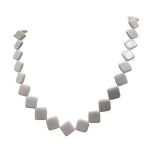 Perfection Mother of Pearl Bead 16" Strand | 9x9x2mm | 34 Beads |