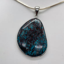 Load image into Gallery viewer, Chrysocolla Sterling Silver Oval Pendant| 2 1/4" Long | Blue, Green | 1 Pendant|