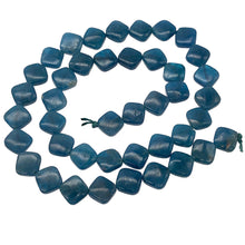 Load image into Gallery viewer, Gemmy Blue Apatite 8x8x4mm Diagonal Drilled Bead Strand | 42 Beads |