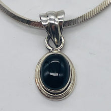 Load image into Gallery viewer, Onyx Sterling Silver Drop Pendant | 3/4" Long | Black | 1 Pendant |