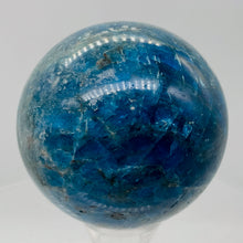 Load image into Gallery viewer, Apatite 435g Meditation Sphere | 2.63" | 66mm | Blue, White | 1 Display Specimen