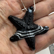 Load image into Gallery viewer, Stunning! Carved Sardonyx Starfish Pendant Bead | 60x57x11mm |