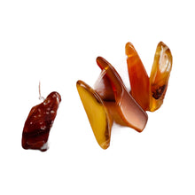 Load image into Gallery viewer, Designer 6 Wild Natural Carnelian Drop 20x6x5mm to 32x11x6mm Beads 8972
