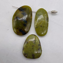 Load image into Gallery viewer, Turquoise Faustite Freeform Beads| 40x25 to 30x24mm| Chartreuse, Black| 3 Beads|