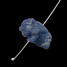 Load image into Gallery viewer, Charge! Sodalite Hand Carved Bison / Buffalo Figurine | 21x14x8mm | Blue White