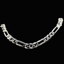 Load image into Gallery viewer, 20" Heavy Figaro Sterling Silver Chain Necklace | 7 mm Wide | 30 Grams |