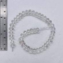 Load image into Gallery viewer, Quartz Clear Faceted Rock Crystal Rondelle Strand | 8x5mm | Clear | 90 Beads |