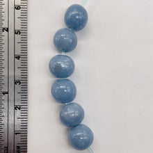 Load image into Gallery viewer, Angelite Round Bead Parcel | 10mm | Blue | 6 beads |