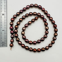 Load image into Gallery viewer, Fresh Water Pearls 16" Strand Potato Pearls | 7x6mm | Golden Red | 1 Strand |