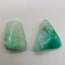 Load image into Gallery viewer, Designer Natural Chrysoprase Beads | 96cts | 33x30x9 to 30x20x8mm | 2 Beads |