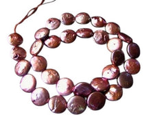Load image into Gallery viewer, Sensational Rose Gold FW Coin Pearl Strand 108317