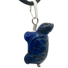 Load image into Gallery viewer, Charming! Sodalite Turtle & Silver Pendant