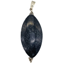 Load image into Gallery viewer, Mookaite Nightime Sterling Silver Marquise Pendant| 2 1/4" Long| Purplish Gray|