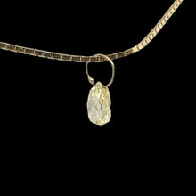 Load image into Gallery viewer, 0.41cts Natural Canary 5x3x2.5mm Diamond & 18K White Gold 6568Q2