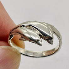 Load image into Gallery viewer, Sterling Silver Leaping Dolphins Ring | Size 7.5 | Silver | 1 Ring |