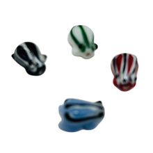 Load image into Gallery viewer, Frog Lampwork Glass Jumping Frogs Beads | 17x12x9mm | Multi-Color | 4 Beads
