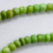 Load image into Gallery viewer, Gaspeite Hi Grade 3mm Rondelle Beads | 3mm | Green Brown | 6 Beads |