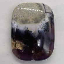 Load image into Gallery viewer, Purple Sage Plume Agate Rectangle Pendant Bead| 39x30x8mm | Purple, White | 1 |