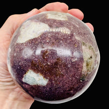 Load image into Gallery viewer, Huge Garnet Crystal 1525g Sphere | 4 1.4" | Red White | 1 Collector's Item |