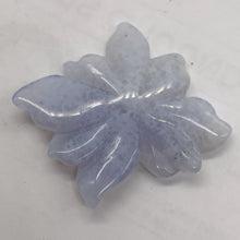 Load image into Gallery viewer, Chalcedony 29ct Hand Carved Flower Bead | 30x30x5mm | Blue | 1 Pendant Bead |