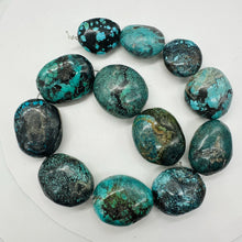 Load image into Gallery viewer, Turquoise Natural Focal Nugget Strand | 310g | 16" | Blue, Black | 12 Beads |