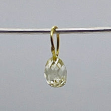 Load image into Gallery viewer, 0.22cts Natural Canary 3x3x2mm Diamond & 18K Gold Pendant 8798F