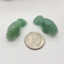 Load image into Gallery viewer, Grace! Aventurine Carved Manatee Figurine | 27x11x12mm | Green