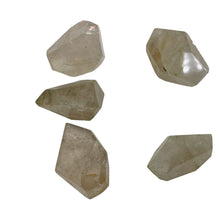 Load image into Gallery viewer, Rutilated Quartz Faceted Nugget Beads| 30x20 to 21x13mm | Clear, White| 5 Beads|
