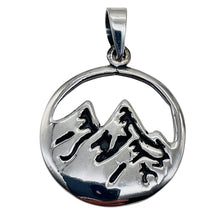 Load image into Gallery viewer, Mountain Peaks Sterling Silver Charm | 1 1/4" Long | Silver | 1 Pendant |